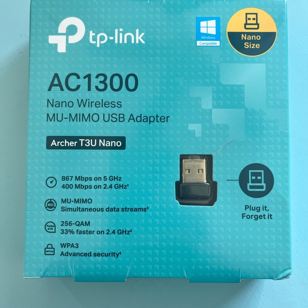 TP-Link AC1300 Nano Wireless USB Adapter - Black